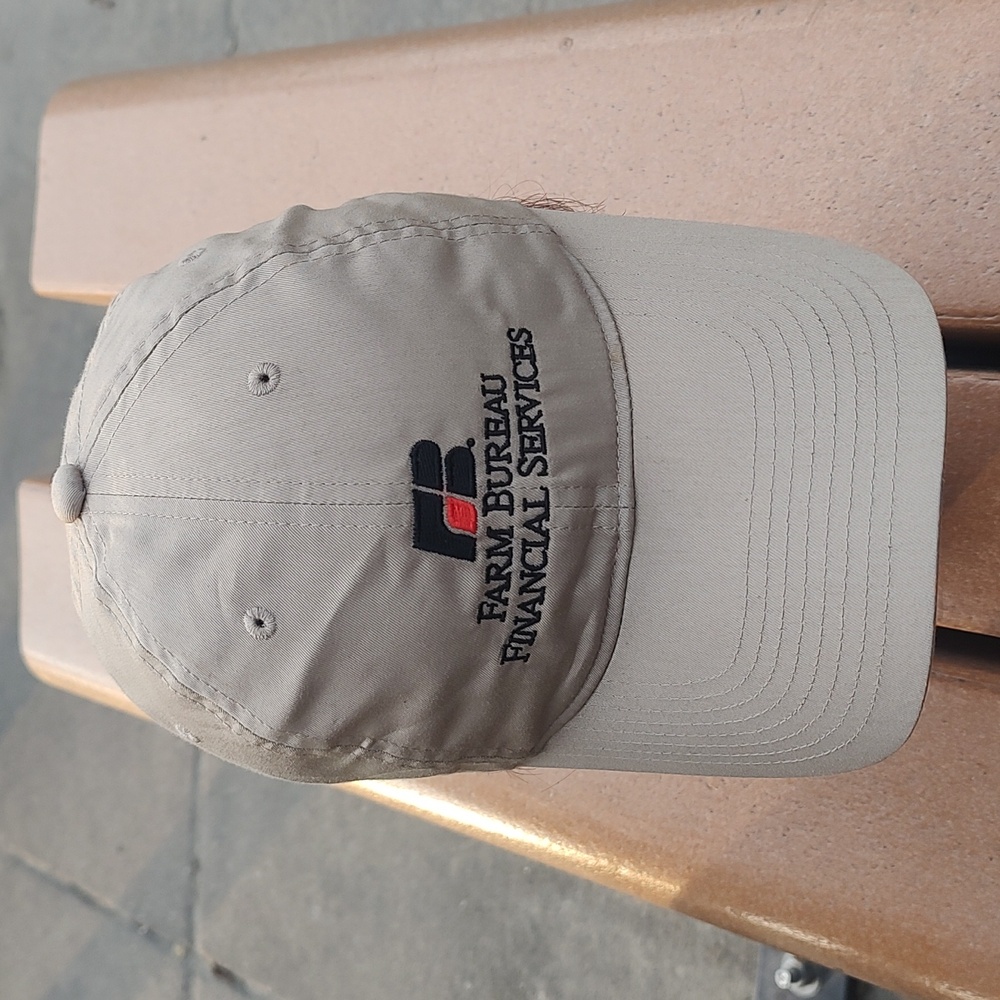 Nike Golf Farm Bureau Financial Services Embroidered Strapback Beige Hat Cap